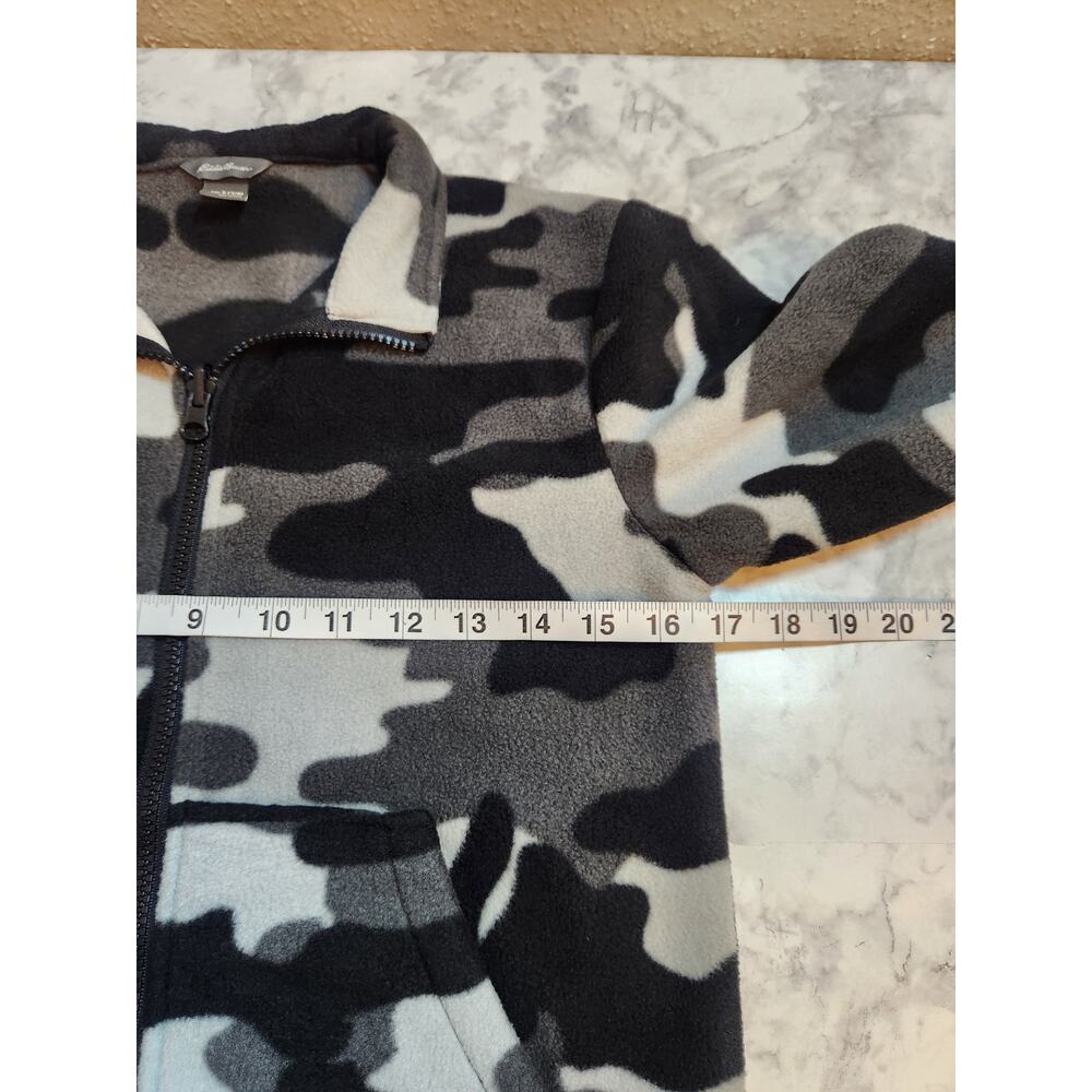 Eddie Bauer Kids Boys Black Gray Camouflage Full Zip Long Sleeve Jacket Sz Small - Picture 5 of 6
